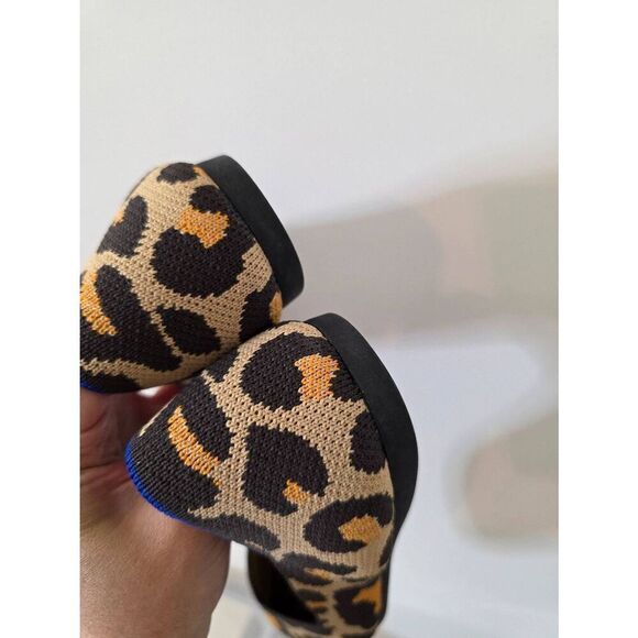Rothy's The Point in Big Cat yoga comfortable flats animal print W9 - Picture 5 of 8